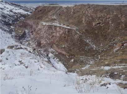 Artik city closed stonepit wastes and flood management pilot project